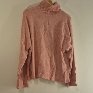 J. Crew Soft Pink Turtleneck Sweater